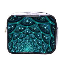 Fractal Mini Toiletries Bag (one Side) by Sparkle