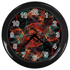 Fractal Wall Clock (black) by Sparkle