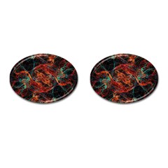 Fractal Cufflinks (oval) by Sparkle