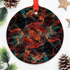 Fractal Round Ornament (two Sides) by Sparkle