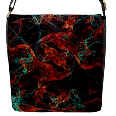 Fractal Flap Closure Messenger Bag (s) by Sparkle