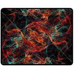 Fractal Double Sided Fleece Blanket (medium)  by Sparkle