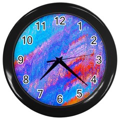 Fractal Wall Clock (black) by Sparkle