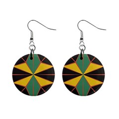 Abstract Pattern Geometric Backgrounds   Mini Button Earrings by Eskimos