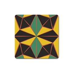 Abstract Pattern Geometric Backgrounds   Square Magnet by Eskimos