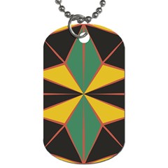 Abstract Pattern Geometric Backgrounds   Dog Tag (two Sides) by Eskimos