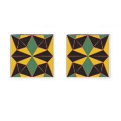 Abstract Pattern Geometric Backgrounds   Cufflinks (square) by Eskimos