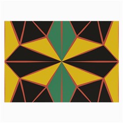 Abstract Pattern Geometric Backgrounds   Large Glasses Cloth by Eskimos