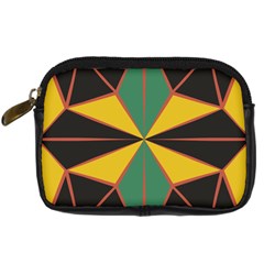 Abstract Pattern Geometric Backgrounds   Digital Camera Leather Case by Eskimos