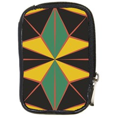 Abstract Pattern Geometric Backgrounds   Compact Camera Leather Case by Eskimos