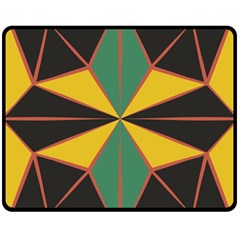 Abstract Pattern Geometric Backgrounds   Double Sided Fleece Blanket (medium)  by Eskimos