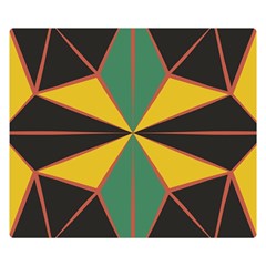 Abstract Pattern Geometric Backgrounds   Double Sided Flano Blanket (small)  by Eskimos