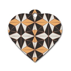 Abstract Pattern Geometric Backgrounds   Dog Tag Heart (two Sides) by Eskimos