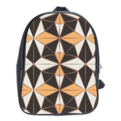 Abstract Pattern Geometric Backgrounds   School Bag (large) by Eskimos