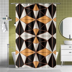 Abstract Pattern Geometric Backgrounds   Shower Curtain 48  X 72  (small)  by Eskimos