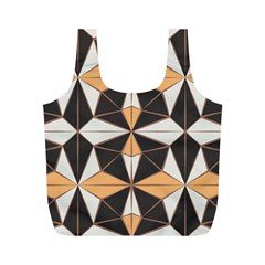 Abstract Pattern Geometric Backgrounds   Full Print Recycle Bag (m) by Eskimos