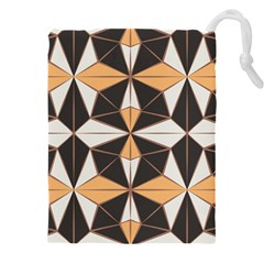 Abstract Pattern Geometric Backgrounds   Drawstring Pouch (5xl) by Eskimos