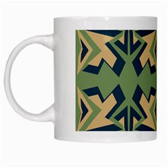 Abstract Pattern Geometric Backgrounds   White Mugs by Eskimos