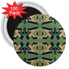 Abstract Pattern Geometric Backgrounds   3  Magnets (100 Pack) by Eskimos