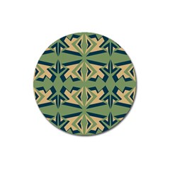 Abstract Pattern Geometric Backgrounds   Magnet 3  (round) by Eskimos