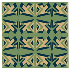 Abstract Pattern Geometric Backgrounds   Wooden Puzzle Square by Eskimos