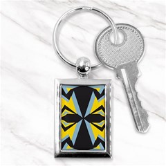 Abstract Pattern Geometric Backgrounds   Key Chain (rectangle) by Eskimos