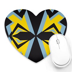 Abstract Pattern Geometric Backgrounds   Heart Mousepads by Eskimos