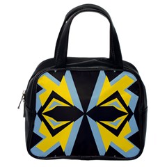 Abstract Pattern Geometric Backgrounds   Classic Handbag (one Side) by Eskimos