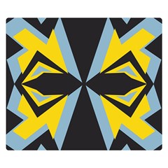 Abstract Pattern Geometric Backgrounds   Double Sided Flano Blanket (small)  by Eskimos