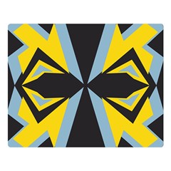 Abstract Pattern Geometric Backgrounds   Double Sided Flano Blanket (large)  by Eskimos