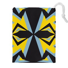 Abstract Pattern Geometric Backgrounds   Drawstring Pouch (5xl) by Eskimos