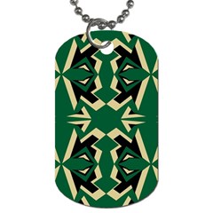 Abstract Pattern Geometric Backgrounds   Dog Tag (two Sides) by Eskimos