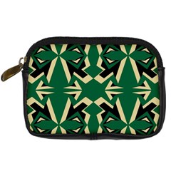 Abstract Pattern Geometric Backgrounds   Digital Camera Leather Case by Eskimos