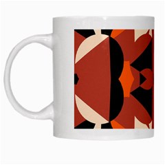 Abstract Pattern Geometric Backgrounds   White Mugs by Eskimos