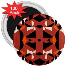 Abstract Pattern Geometric Backgrounds   3  Magnets (100 Pack) by Eskimos