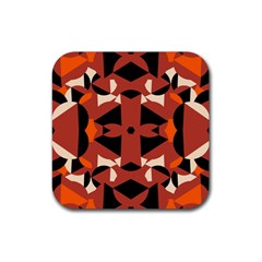 Abstract Pattern Geometric Backgrounds   Rubber Coaster (square) by Eskimos