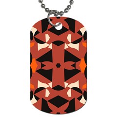 Abstract Pattern Geometric Backgrounds   Dog Tag (two Sides) by Eskimos