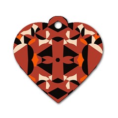 Abstract Pattern Geometric Backgrounds   Dog Tag Heart (one Side) by Eskimos