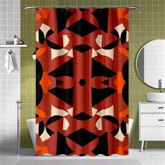 Abstract Pattern Geometric Backgrounds   Shower Curtain 48  X 72  (small)  by Eskimos