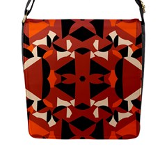 Abstract Pattern Geometric Backgrounds   Flap Closure Messenger Bag (l) by Eskimos