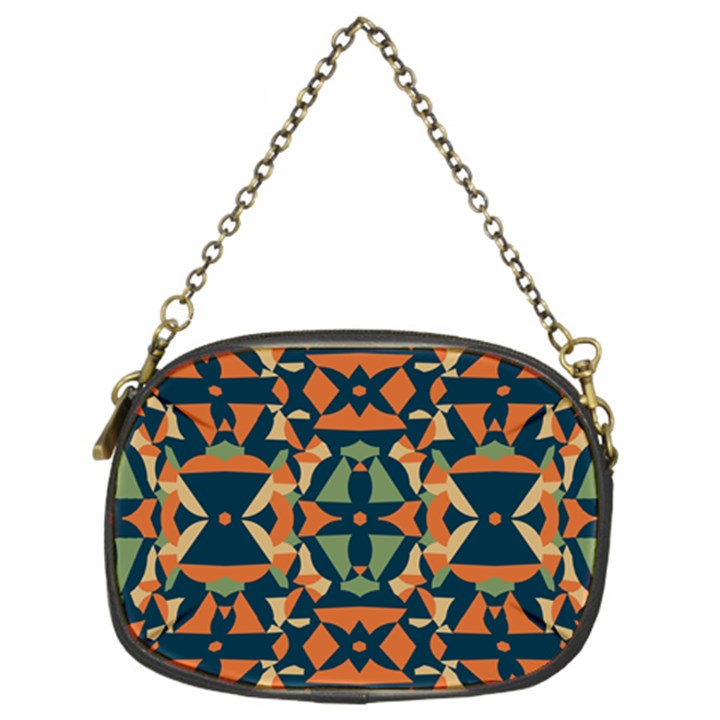 Abstract pattern geometric backgrounds   Chain Purse (Two Sides)