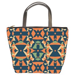 Abstract Pattern Geometric Backgrounds   Bucket Bag by Eskimos