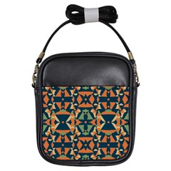 Abstract Pattern Geometric Backgrounds   Girls Sling Bag by Eskimos