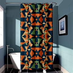 Abstract Pattern Geometric Backgrounds   Shower Curtain 36  X 72  (stall)  by Eskimos