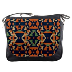 Abstract Pattern Geometric Backgrounds   Messenger Bag by Eskimos