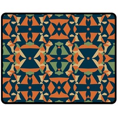 Abstract Pattern Geometric Backgrounds   Double Sided Fleece Blanket (medium)  by Eskimos