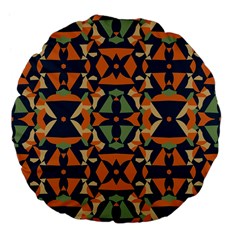 Abstract Pattern Geometric Backgrounds   Large 18  Premium Flano Round Cushions by Eskimos