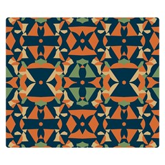 Abstract Pattern Geometric Backgrounds   Double Sided Flano Blanket (small)  by Eskimos