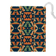 Abstract Pattern Geometric Backgrounds   Drawstring Pouch (5xl) by Eskimos