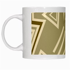 Abstract Pattern Geometric Backgrounds   White Mugs by Eskimos